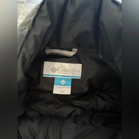 Women’s Black Columbia Puffer Jacket 3X - Picture 2 of 7